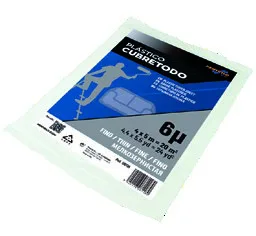 Plastik Koruyucu Örtü 4 x 5 m, İnce (20'li koli)